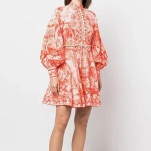 Zimmermann Lyre printed dress- size 1NWT